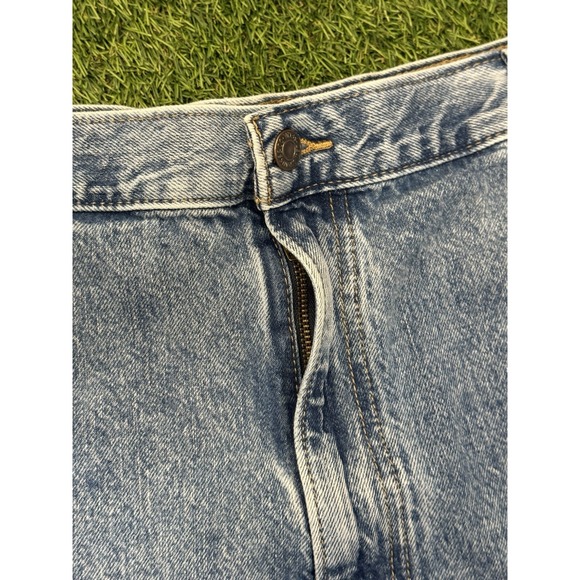 Levis High Waisted Mom Shorts Plus 24W Medium Blue Wash Denim Jean Jorts Cotton - Picture 3 of 12